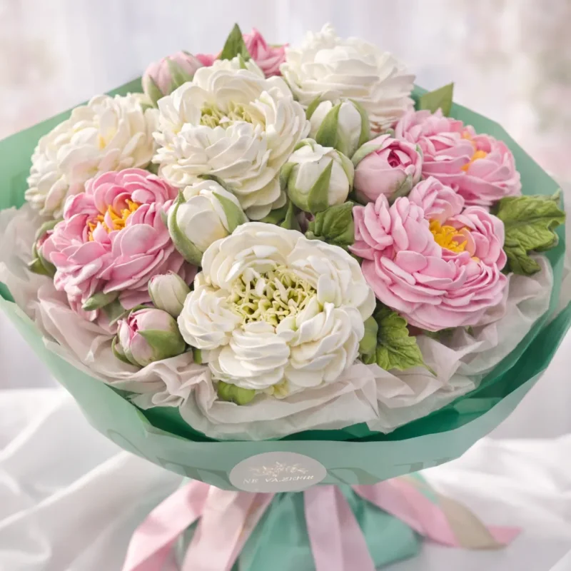 Букет пионов (размер L)